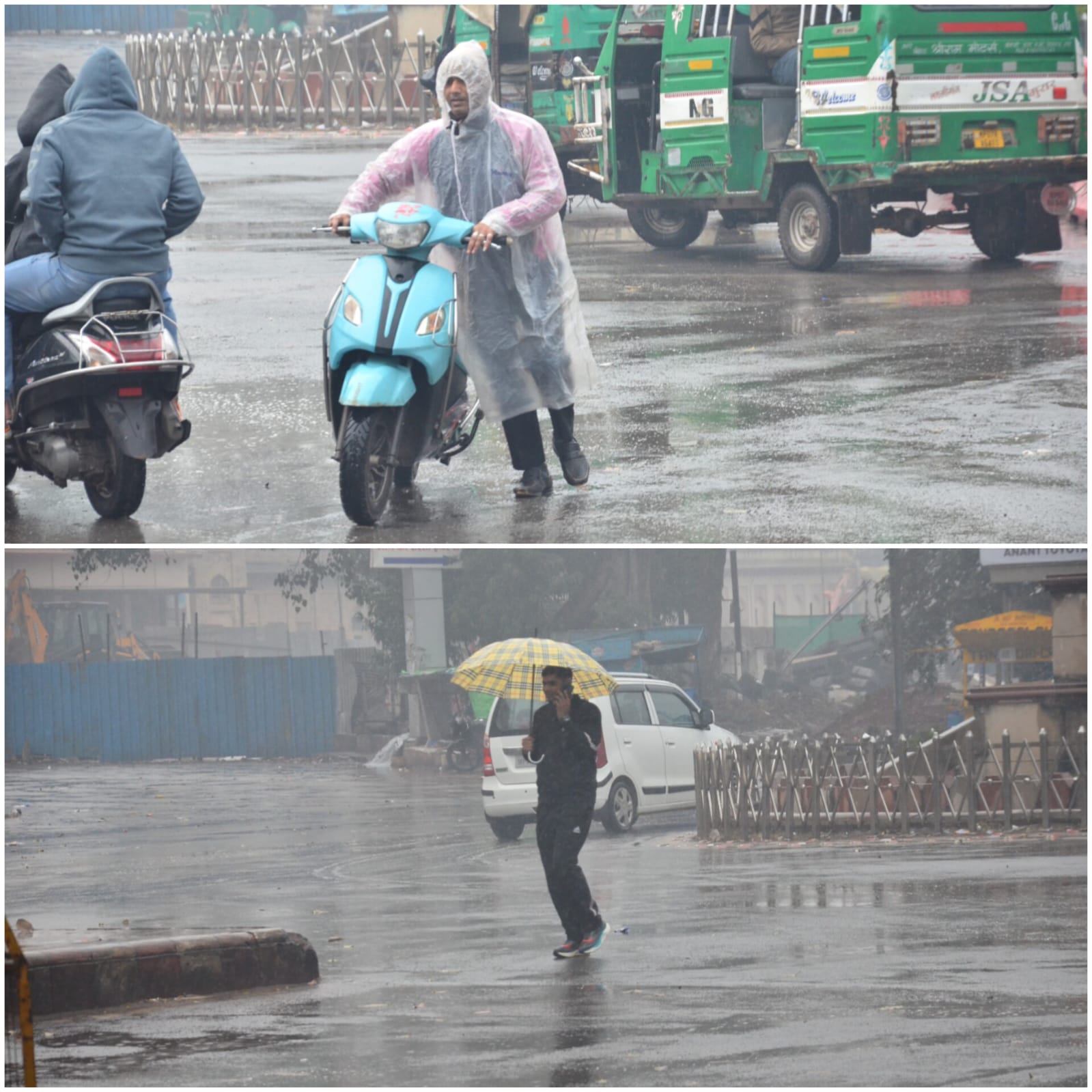 देश के कई इलाकों में बर्फबारी के साथ तेज हवा और बारिश से ठण्ड में हुआ इजाफा