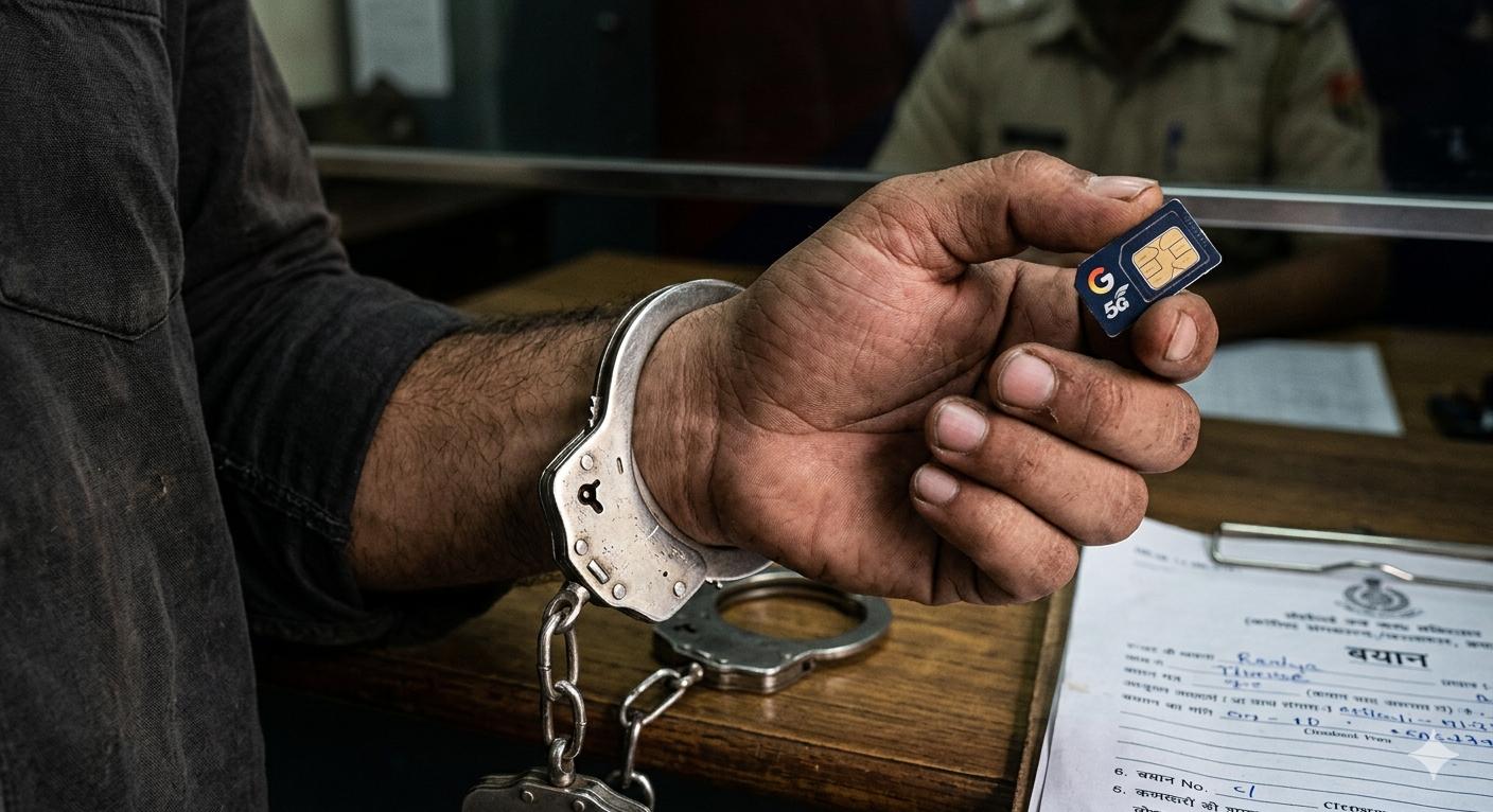 ऑपरेशन फेस चलाकर पुलिस ने 7 फर्जी सिमों का किया खुलासा POS संचालक सहित फोटो देकर सिम एक्टिव करने वाले को हिरासत में लिया